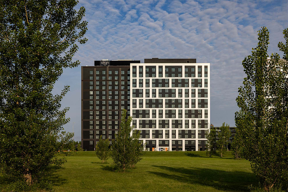 Exterior of Align Student Residences